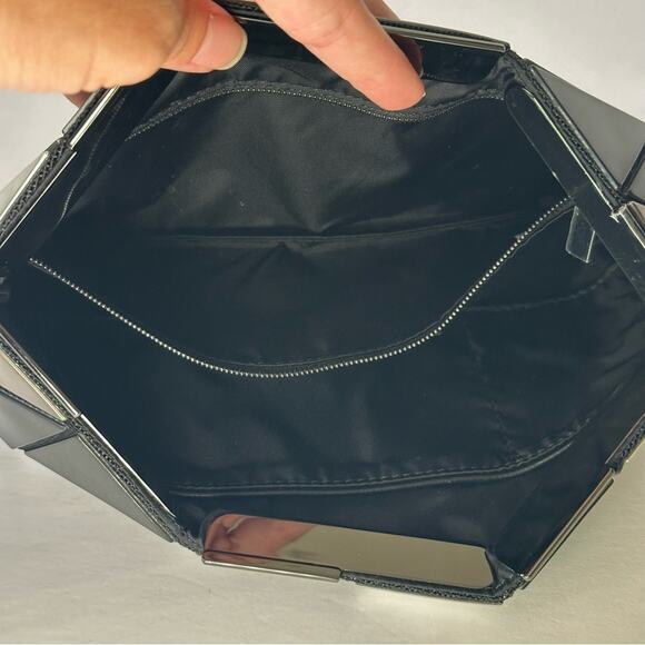 Issey Miyake Bao Bao Distortion Clutch Bag in Platinum Mix - Picture 7 of 11
